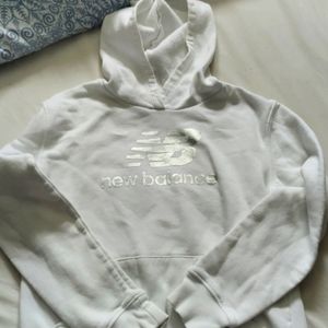 Girls new balance white sweatshirt size 14/16